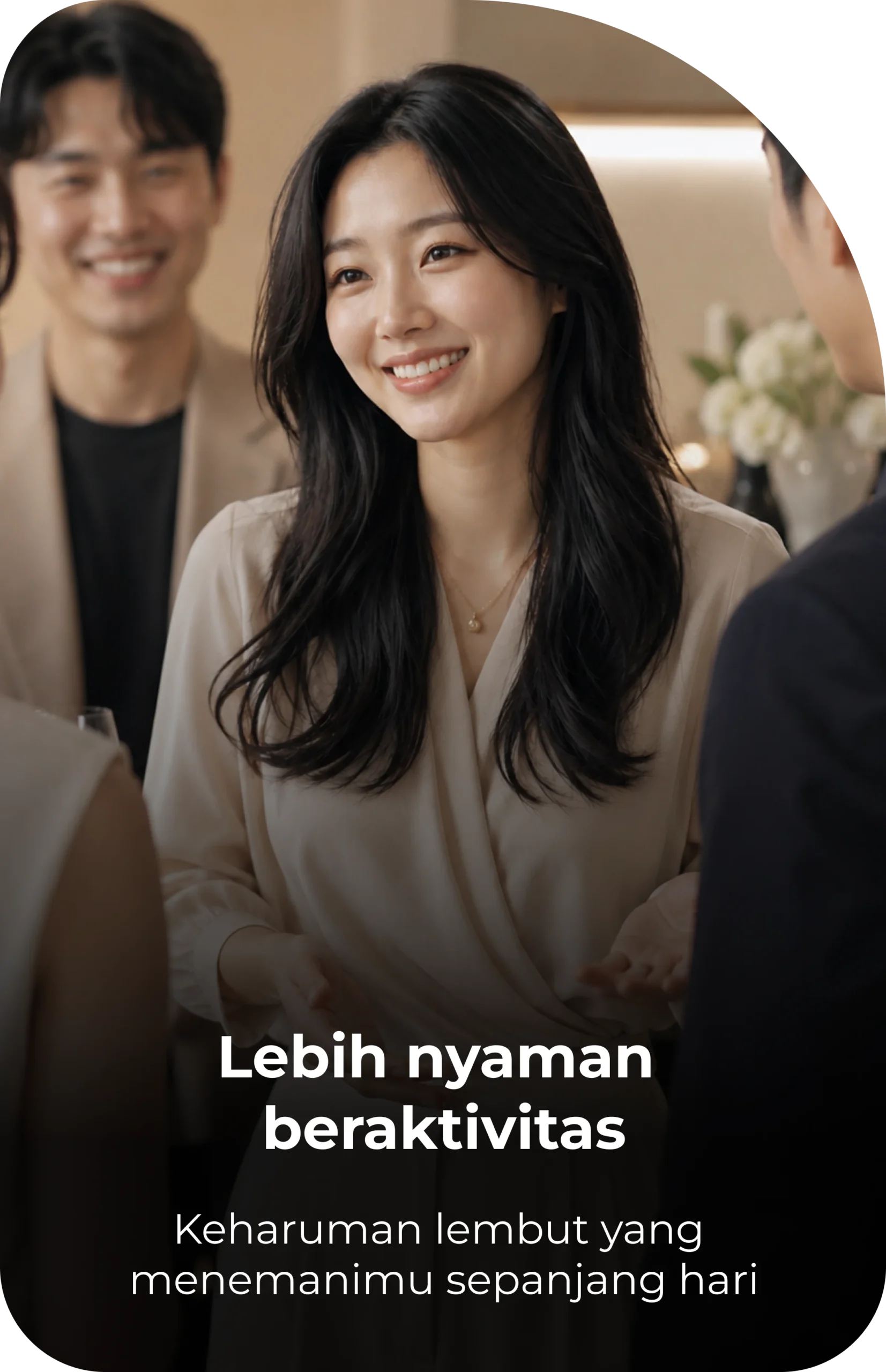 Perempuan percaya diri saat bertemu orang